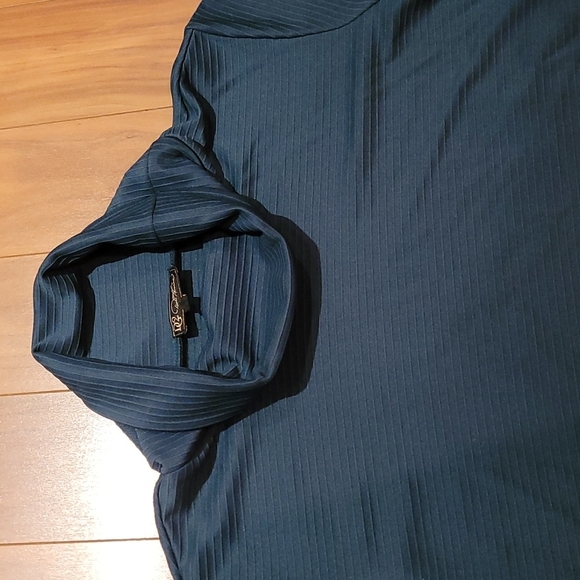 Nwt DIANE GILMAN oversized turtleneck top - Picture 4 of 5